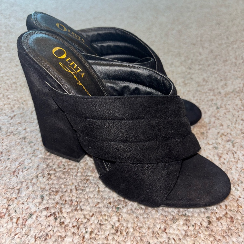 Black Women's Heel Sandals